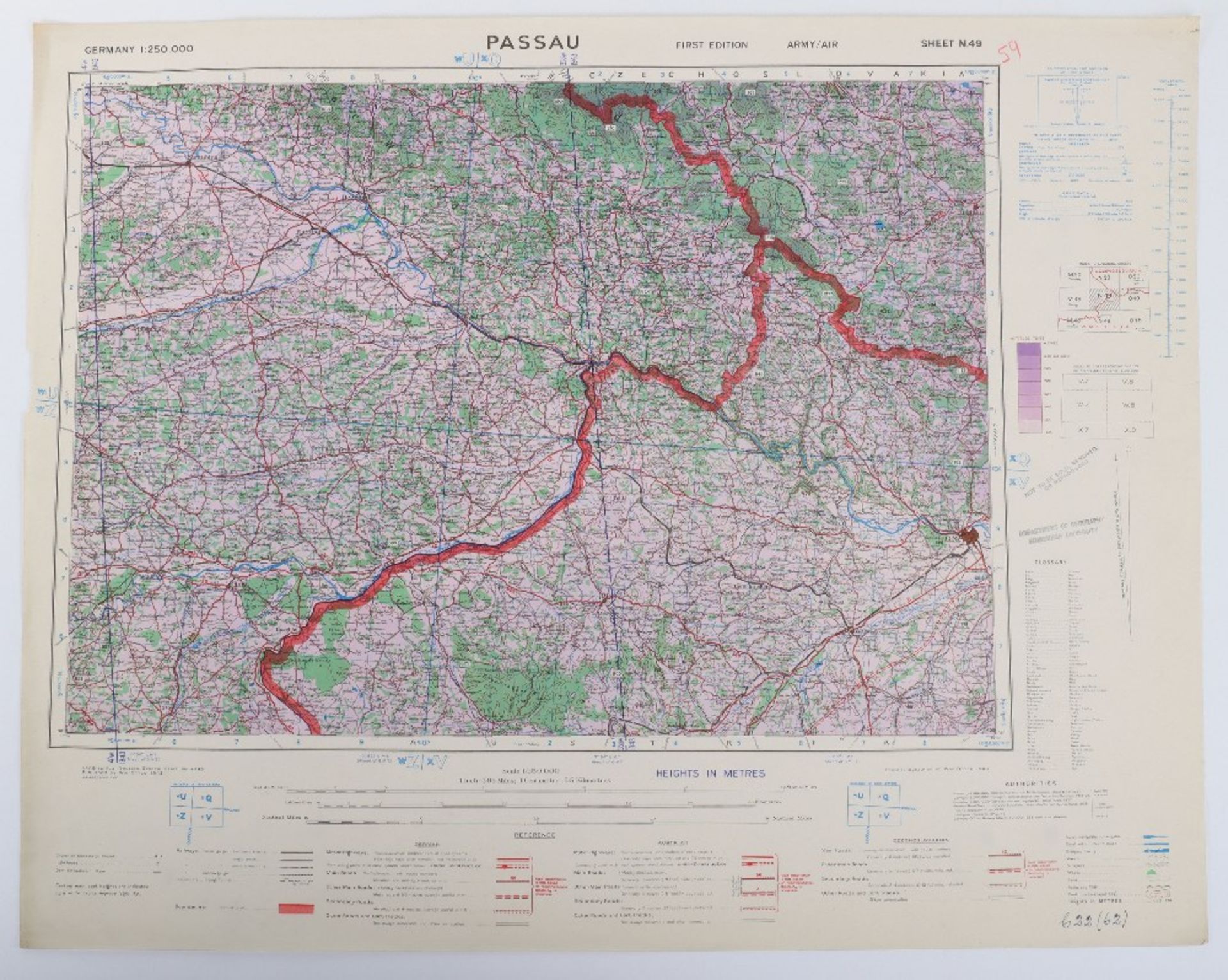 Maps, GSGS 4346 Central Europe & Belgium/France - Bild 5 aus 6