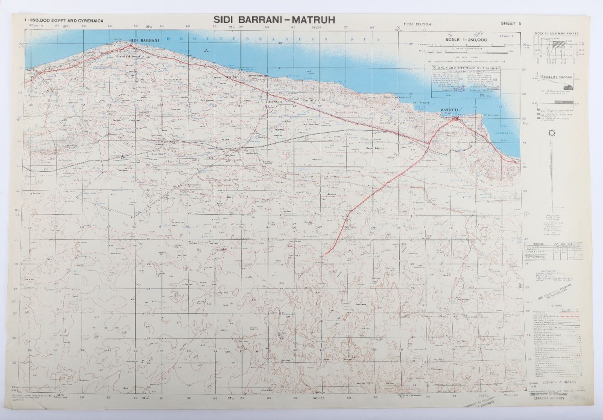 Maps GSGS4386 Egypt 1:250K WW2 Period - Bild 4 aus 8