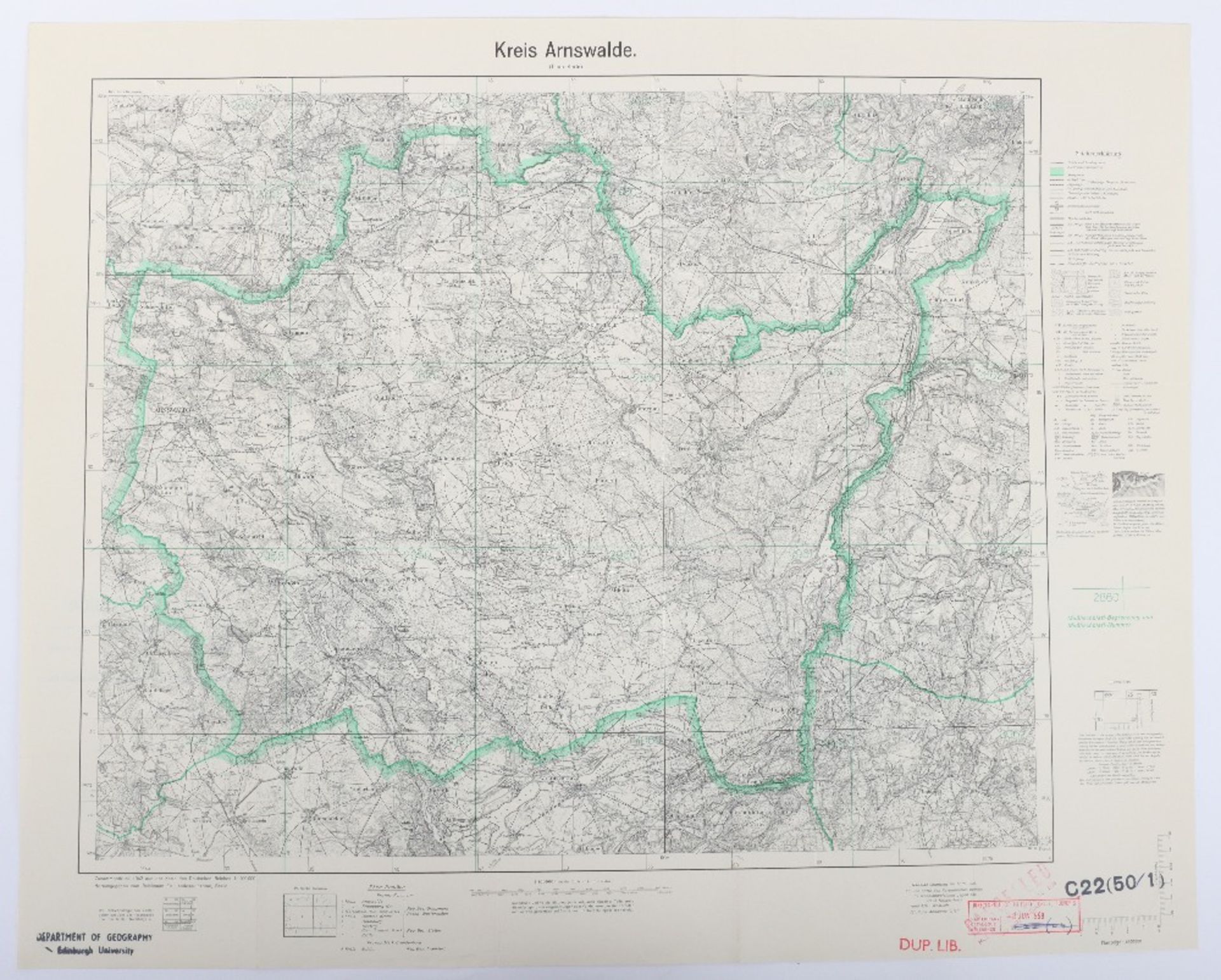 Maps, Zusamendruck aus der Karte des Deutschen Reich - Bild 18 aus 28