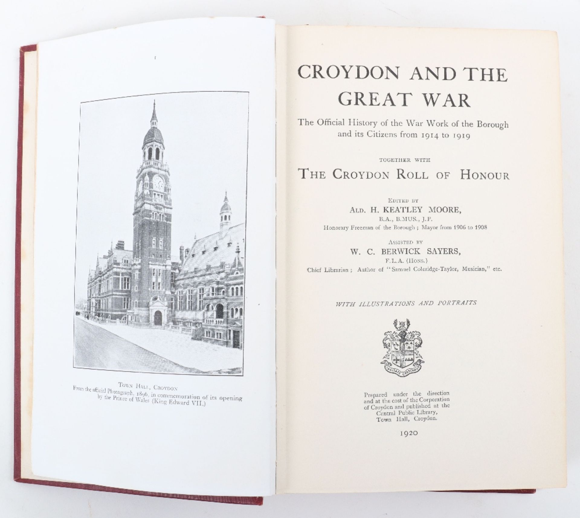 Croydon and the Great War. 1st Edition 1920 - Image 5 of 5