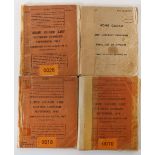 Original Home Guard Lists Scottish Command, Southern Command & Northern Command