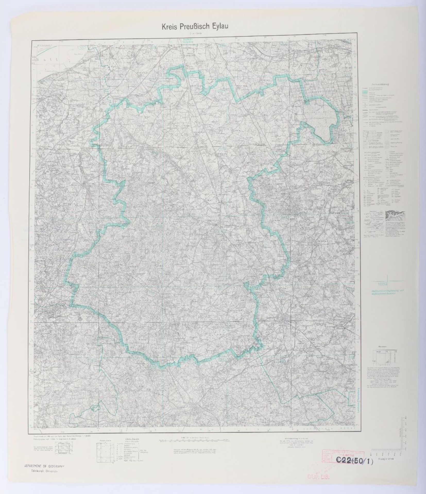 Maps, Zusamendruck aus der Karte des Deutschen Reich - Bild 22 aus 28