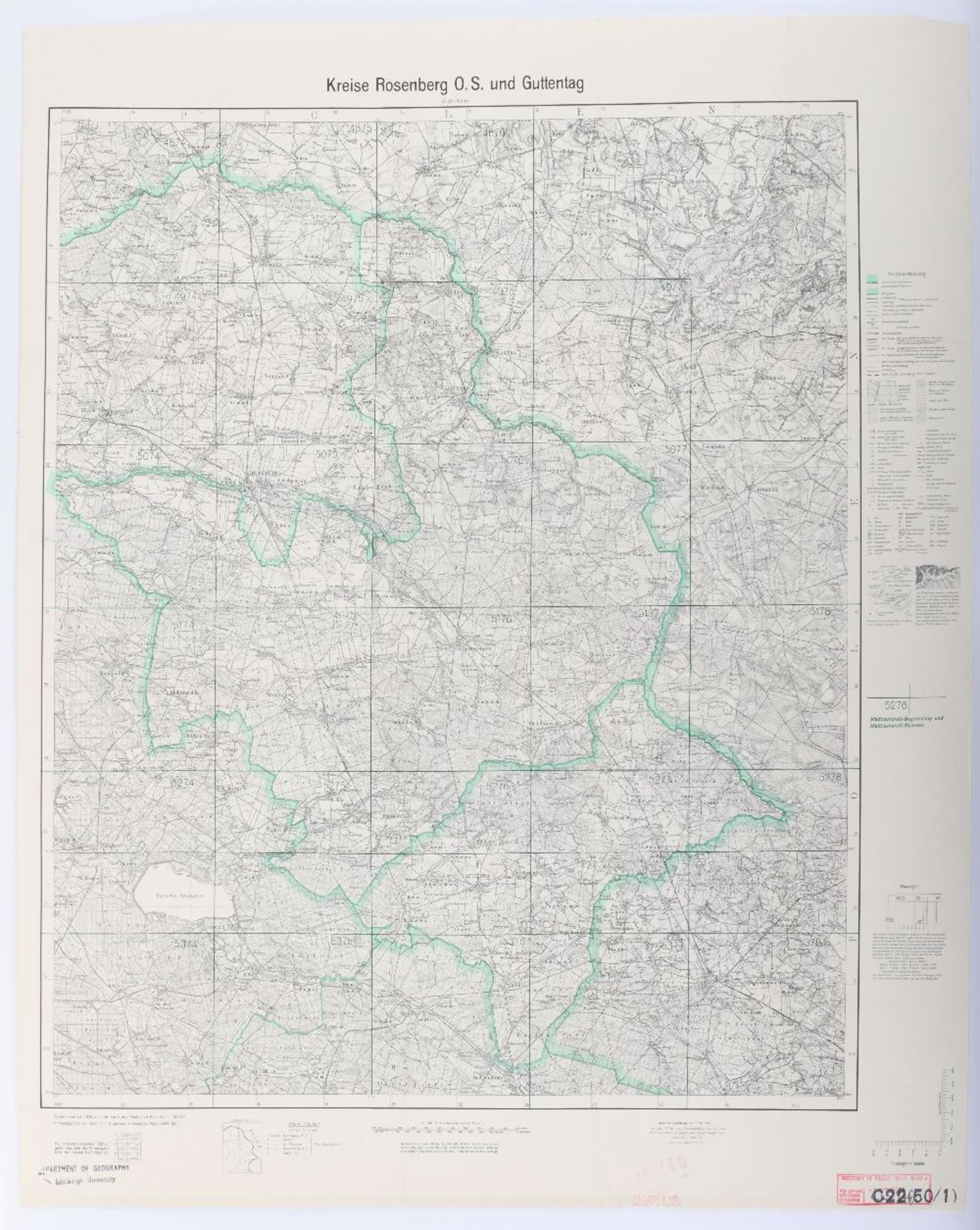 Maps, Zusamendruck aus der Karte des Deutschen Reich - Bild 27 aus 28