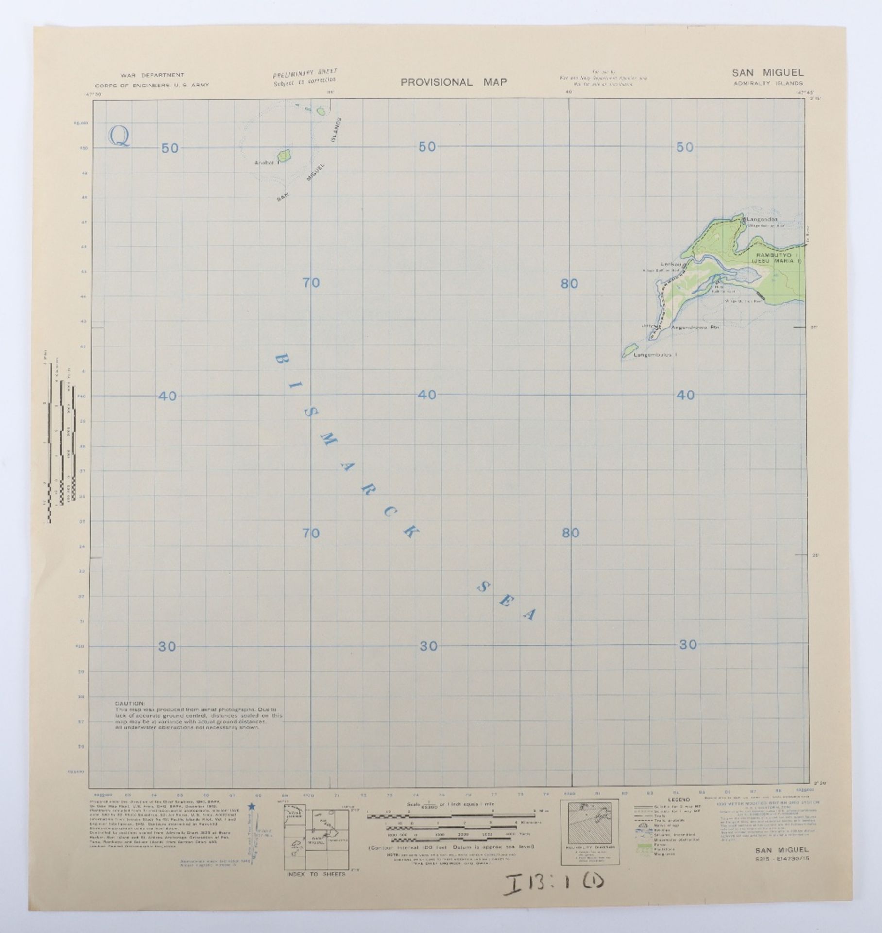 Series of Original Provisional Maps of the Admiralty Islands in the Bismarck Sea - Bild 3 aus 11