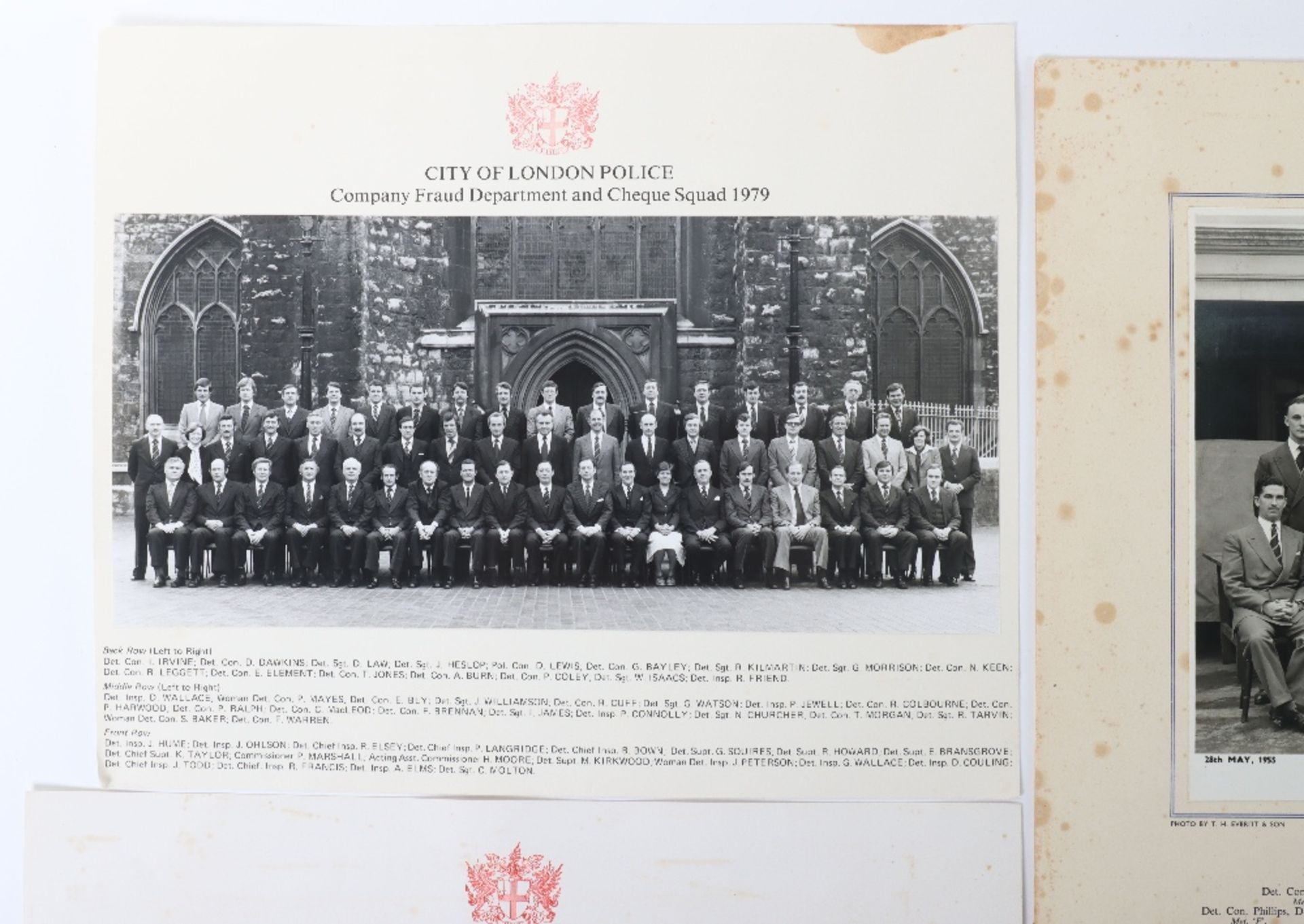 Photographs and Certificates relating to Detective Constable later Sergeant Gerald William Wallace. - Bild 2 aus 9