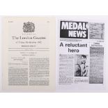 Original Supplement to London Gazette 8th October 1982