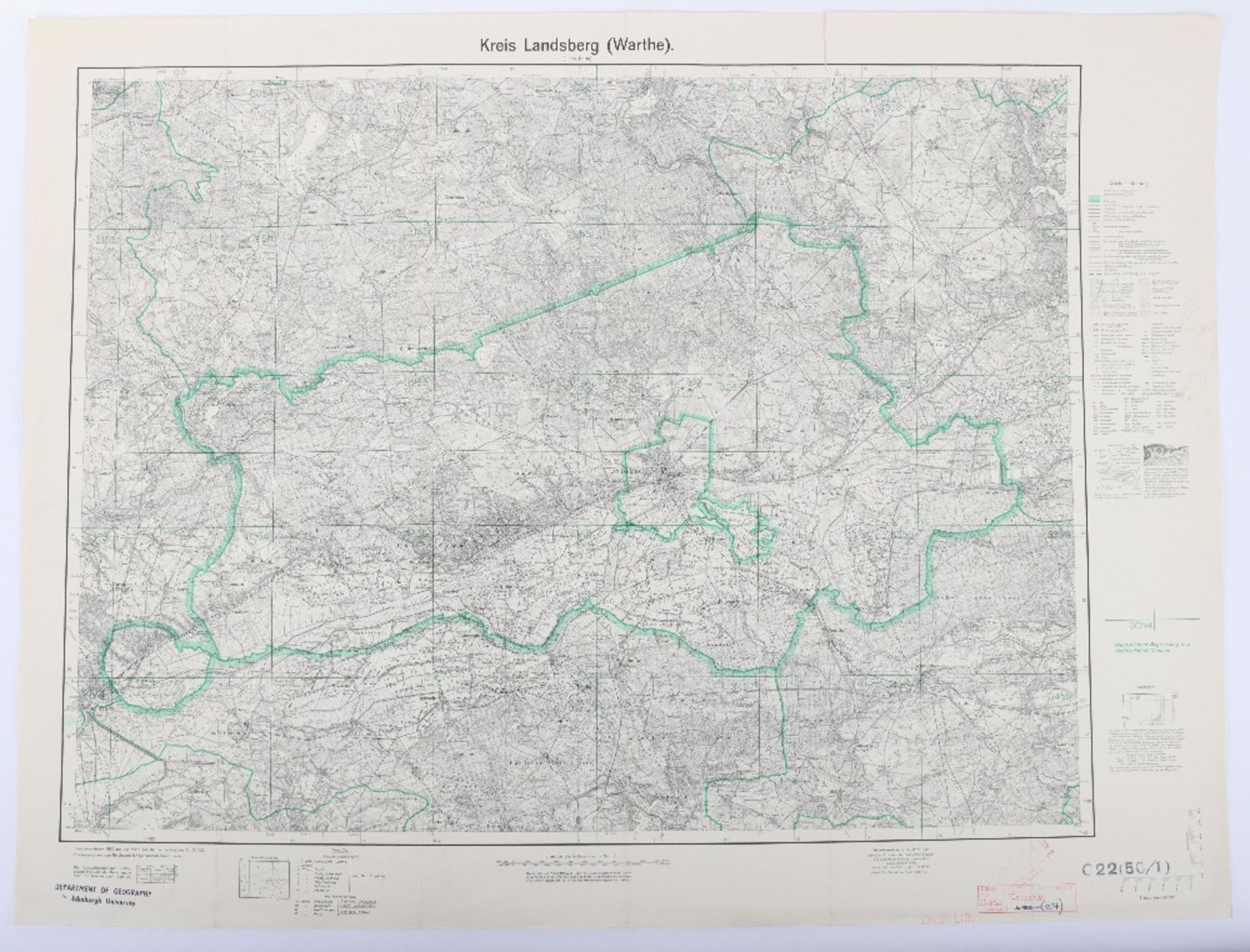 Maps, Zusamendruck aus der Karte des Deutschen Reich - Bild 9 aus 28