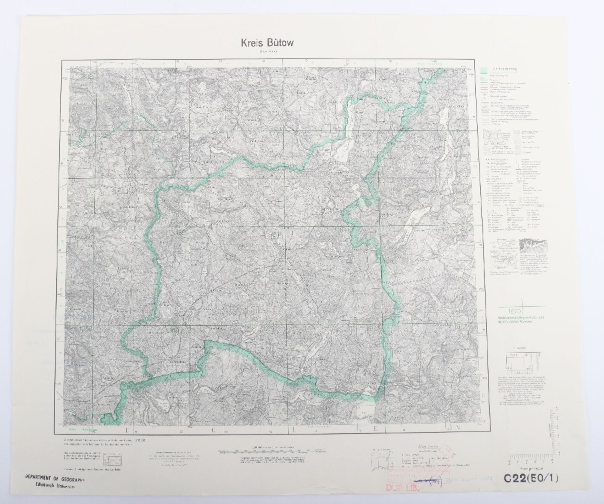Maps, Zusamendruck aus der Karte des Deutschen Reich - Bild 3 aus 28