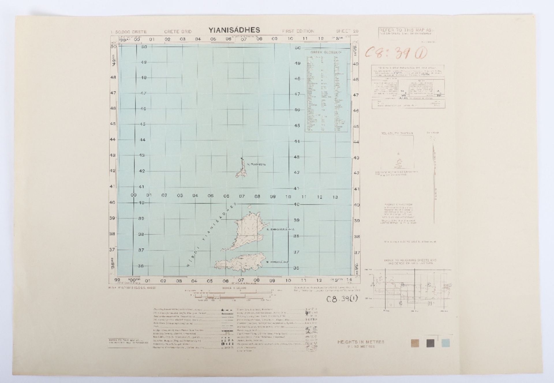 Maps. Important full set of Crete Scene of the first major Airborne invasion in 1941 - Bild 4 aus 4