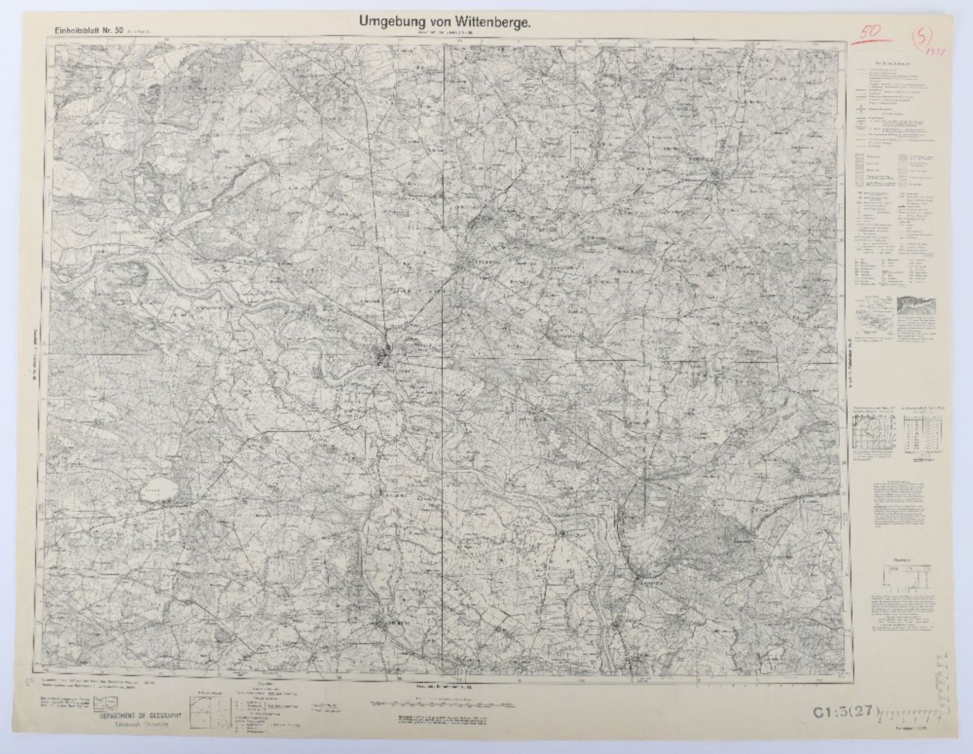 Maps, Einheitsblatt, Sonderausgabe 1:100K WW2 Period - Bild 4 aus 6