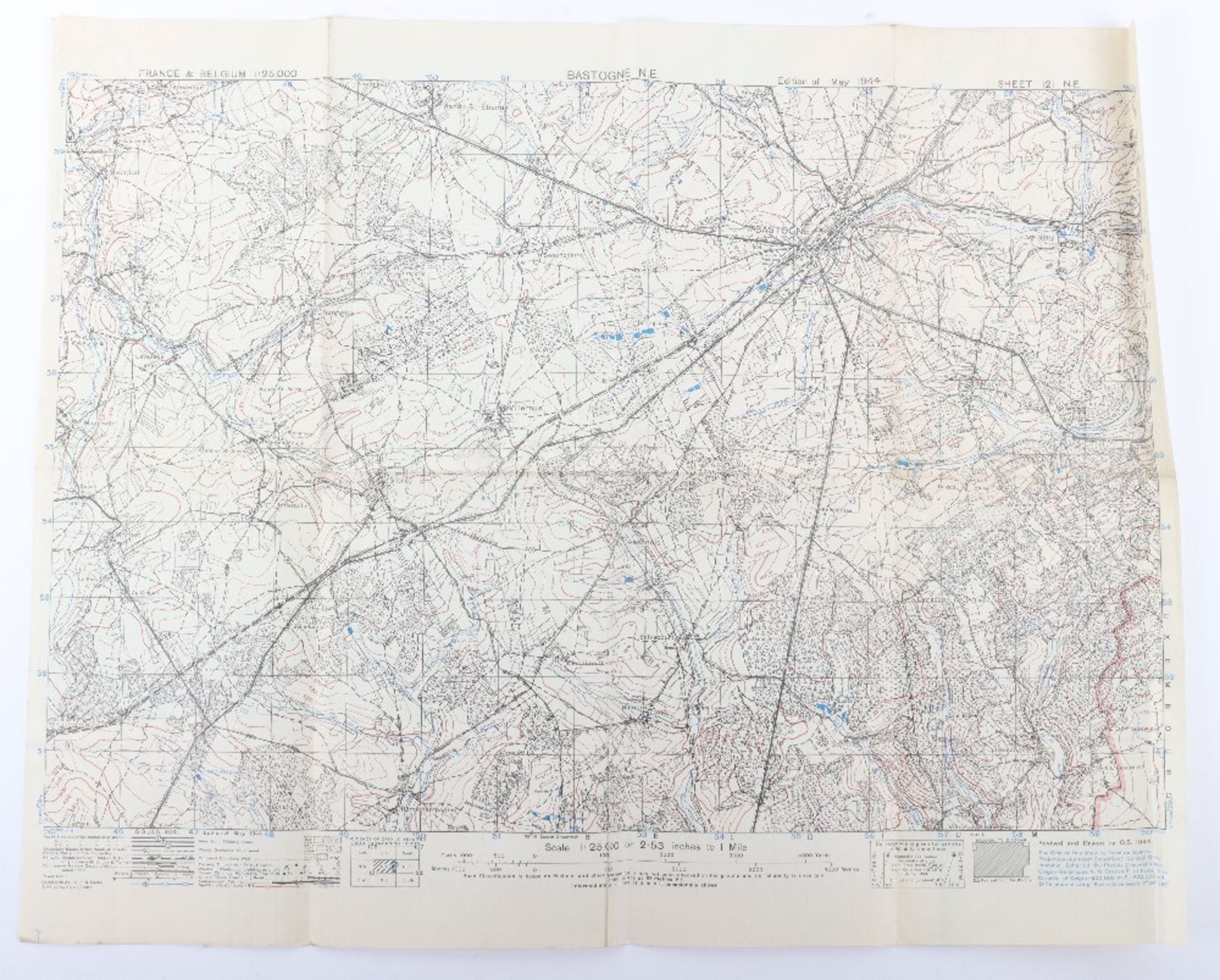 Wartime Allied maps of the Battle of the Bulge.(Ardennes) - Bild 4 aus 5