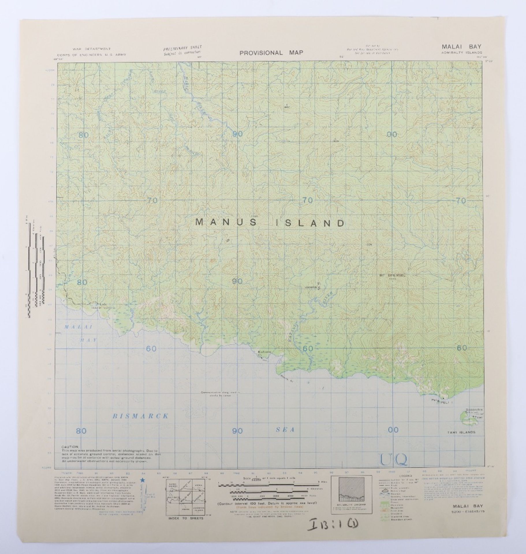 Series of Original Provisional Maps of the Admiralty Islands in the Bismarck Sea - Bild 8 aus 11