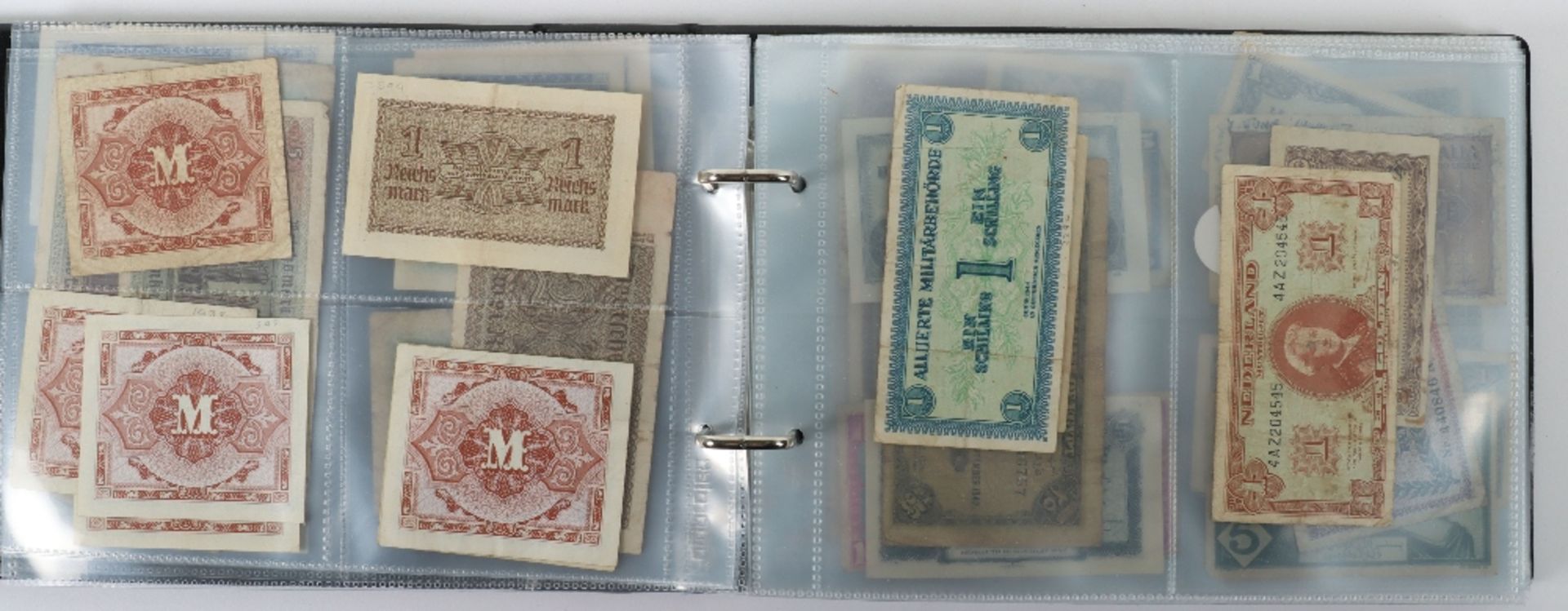Fascinating Collection of Mainly Wartime Occupation Currency, - Bild 6 aus 32