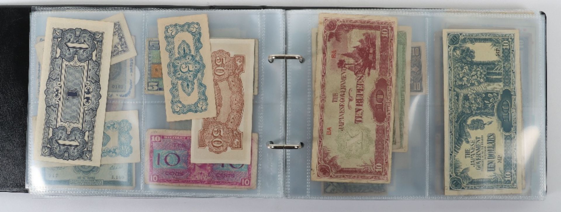Fascinating Collection of Mainly Wartime Occupation Currency, - Bild 12 aus 32