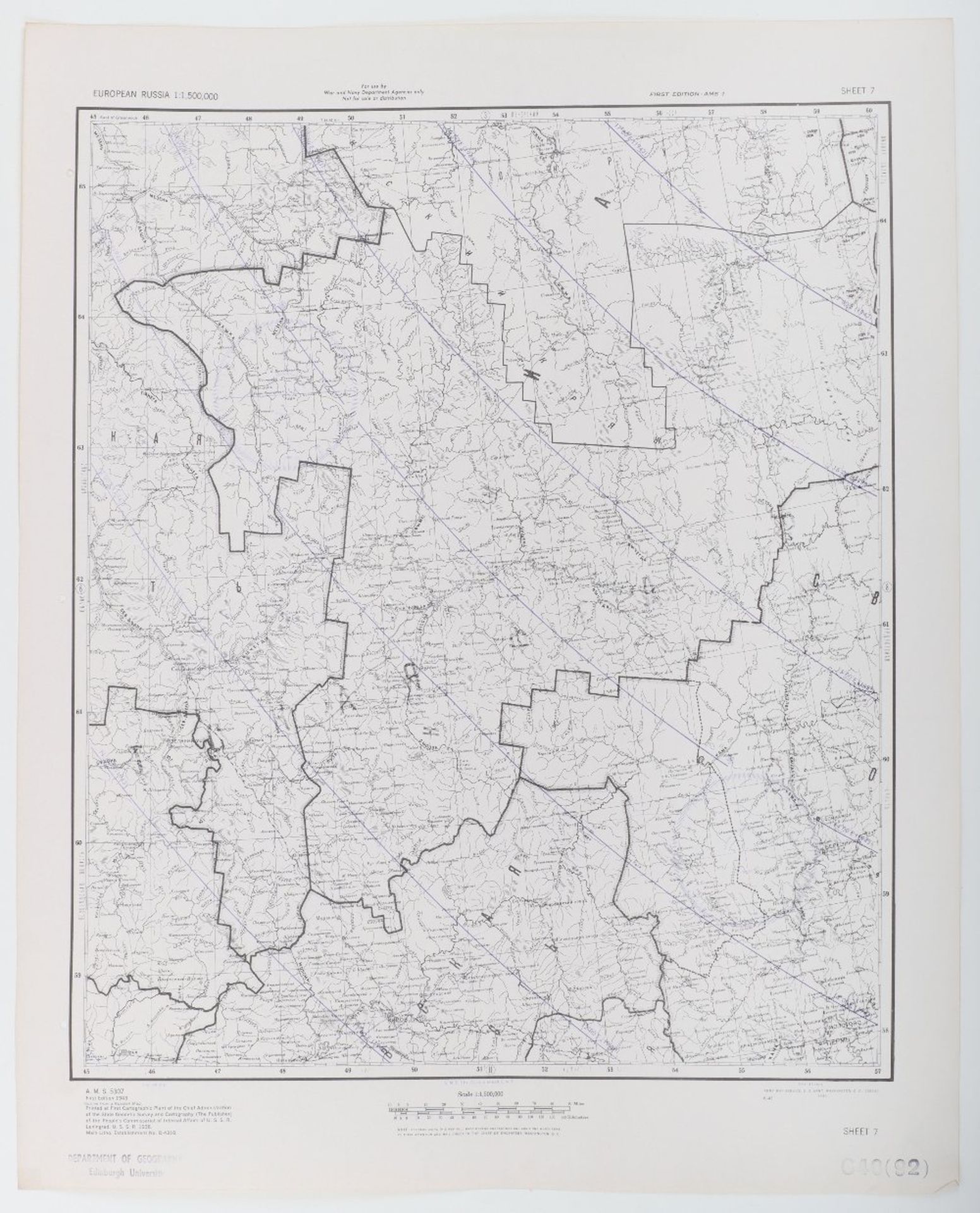 Maps AMS 5307 European Russia 1.15m c.1943 - Bild 4 aus 10