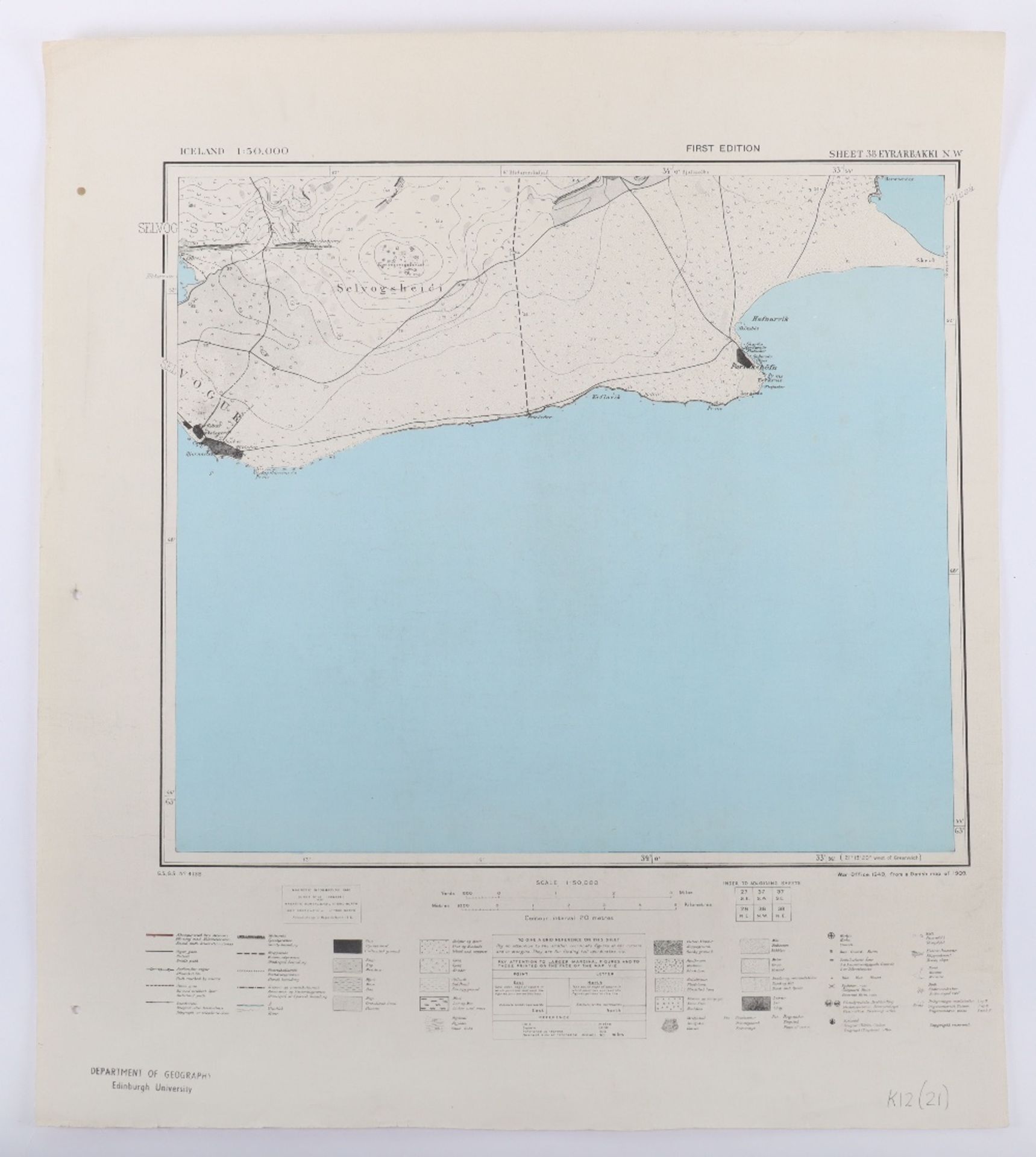 US Army Maps Iceland - Bild 2 aus 10