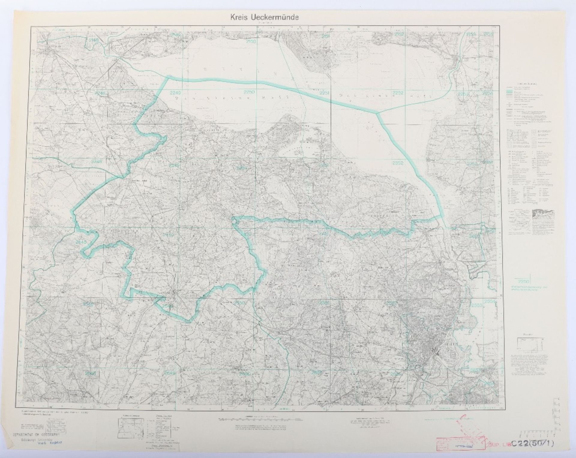 Maps, Zusamendruck aus der Karte des Deutschen Reich - Bild 24 aus 28