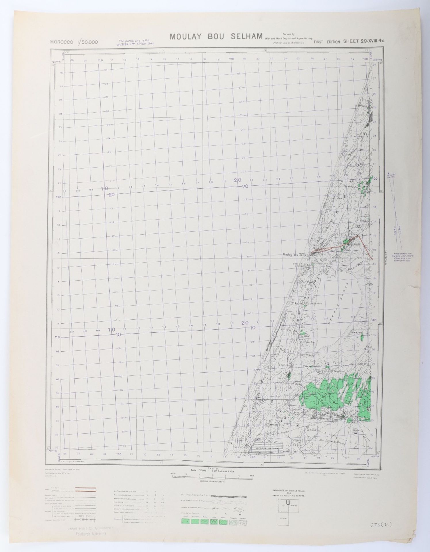 Maps, GSGS 4233 Morocco 1:50K WWII Period, - Bild 5 aus 6