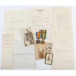 Papers,Medals,Photographs Related to the Leinster Regiment & Palestine Field Force