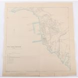 Map Tivat Naval Dockyard (in Zeljanoyo Bay)scale 1 inch to 250 feet. War Office 1943