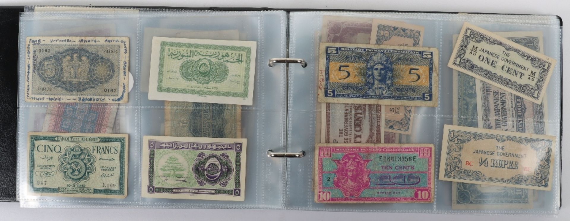 Fascinating Collection of Mainly Wartime Occupation Currency, - Bild 10 aus 32