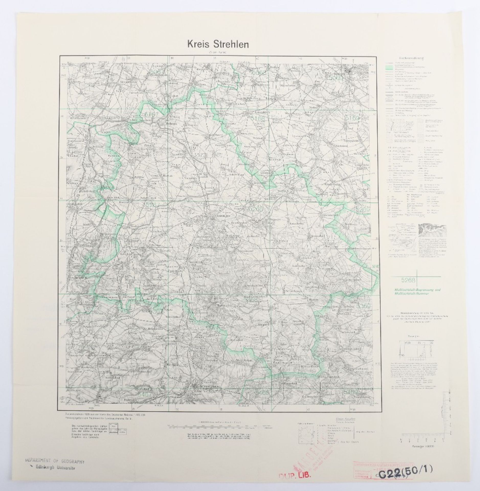 Maps, Zusamendruck aus der Karte des Deutschen Reich