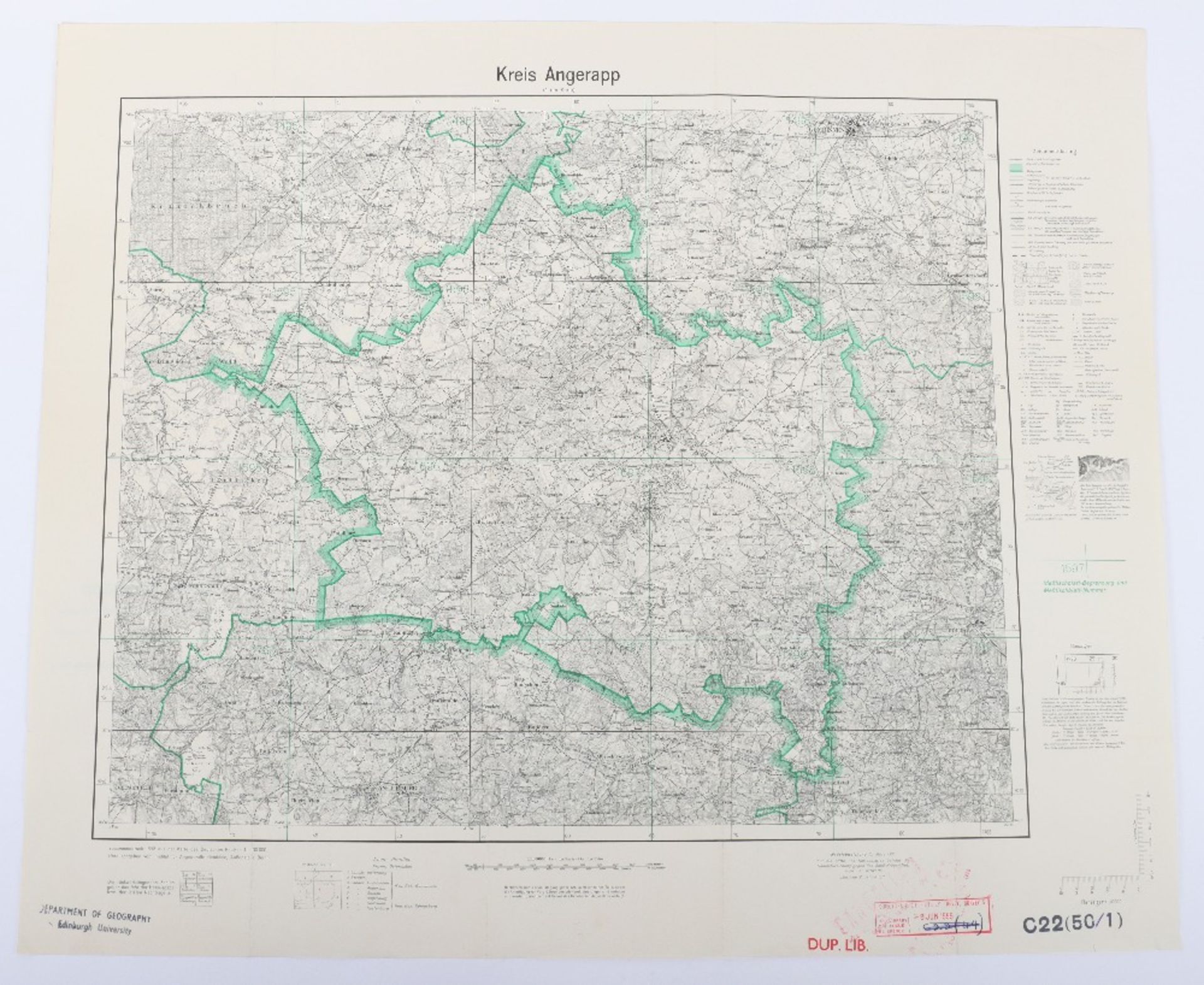 Maps, Zusamendruck aus der Karte des Deutschen Reich - Bild 17 aus 28