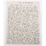 Interesting Original letter 1836 an Englishman in Paris