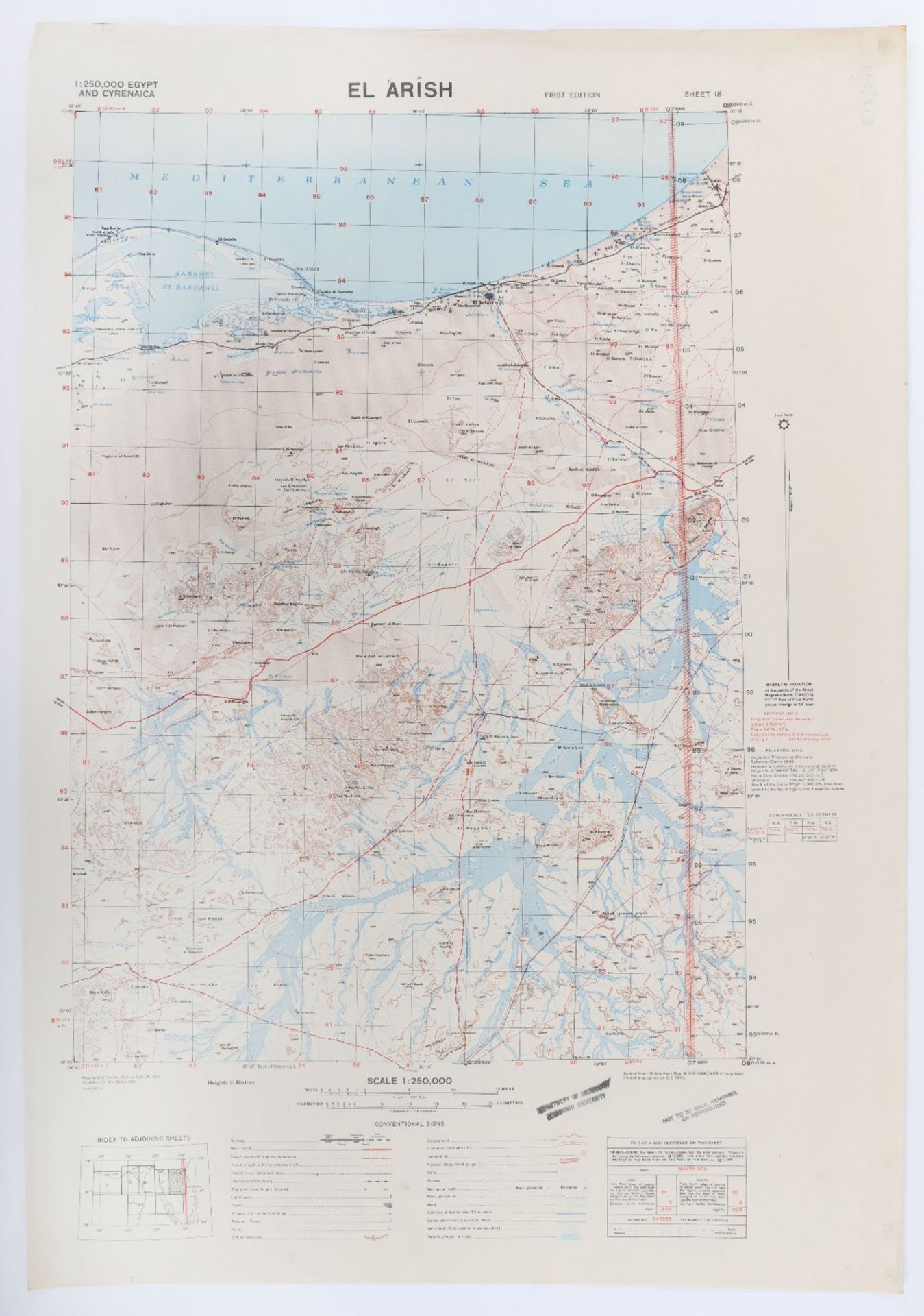 Maps GSGS4386 Egypt 1:250K WW2 Period - Bild 8 aus 8