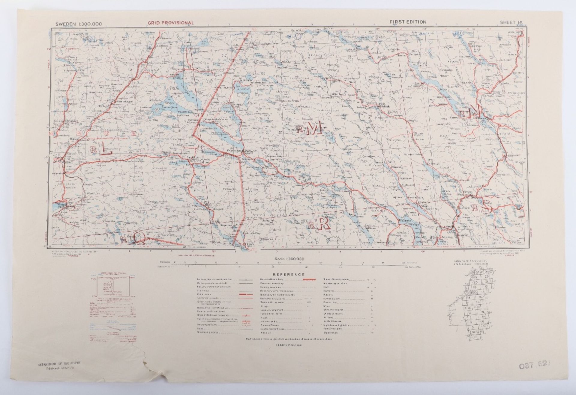 Maps,GSGS4567 Sweden 1:300K WW2 Period - Bild 3 aus 7