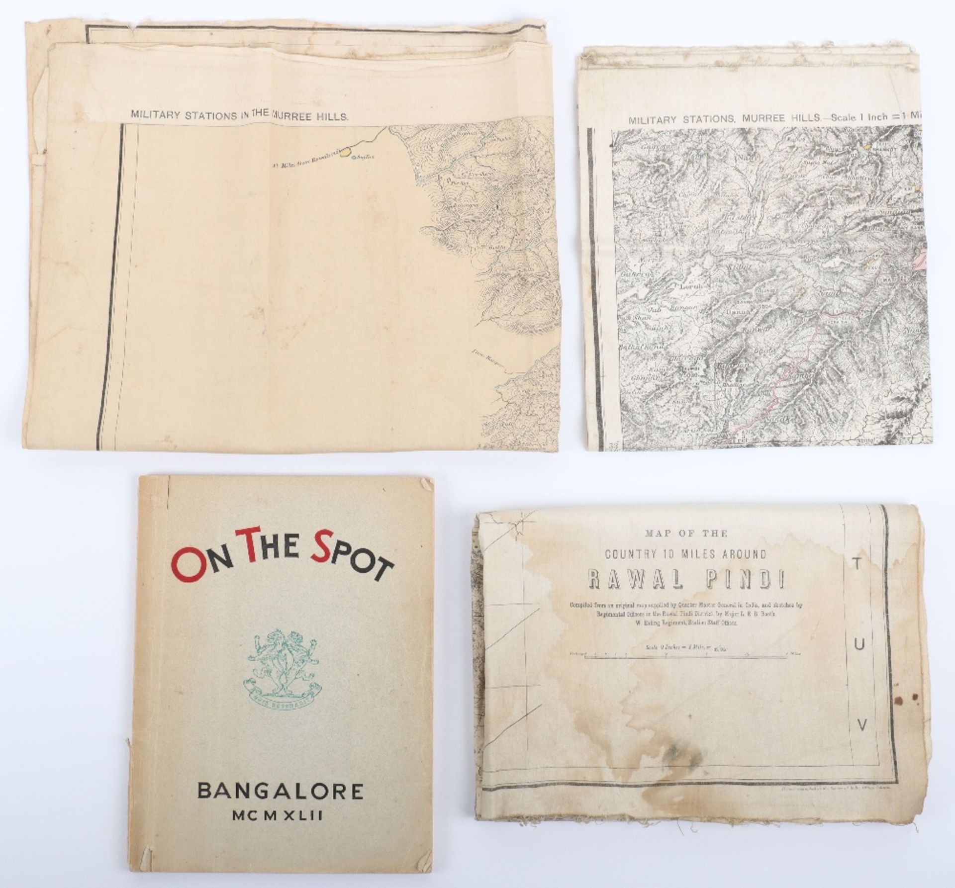 Bangalore, "On The Spot" MCMXLII (1942) Volume I Number III Military School Journal with Detailed Ro