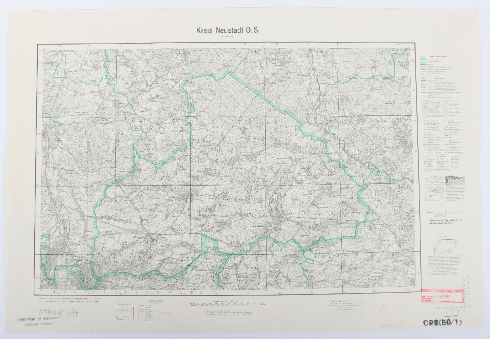 Maps, Zusamendruck aus der Karte des Deutschen Reich - Bild 15 aus 28