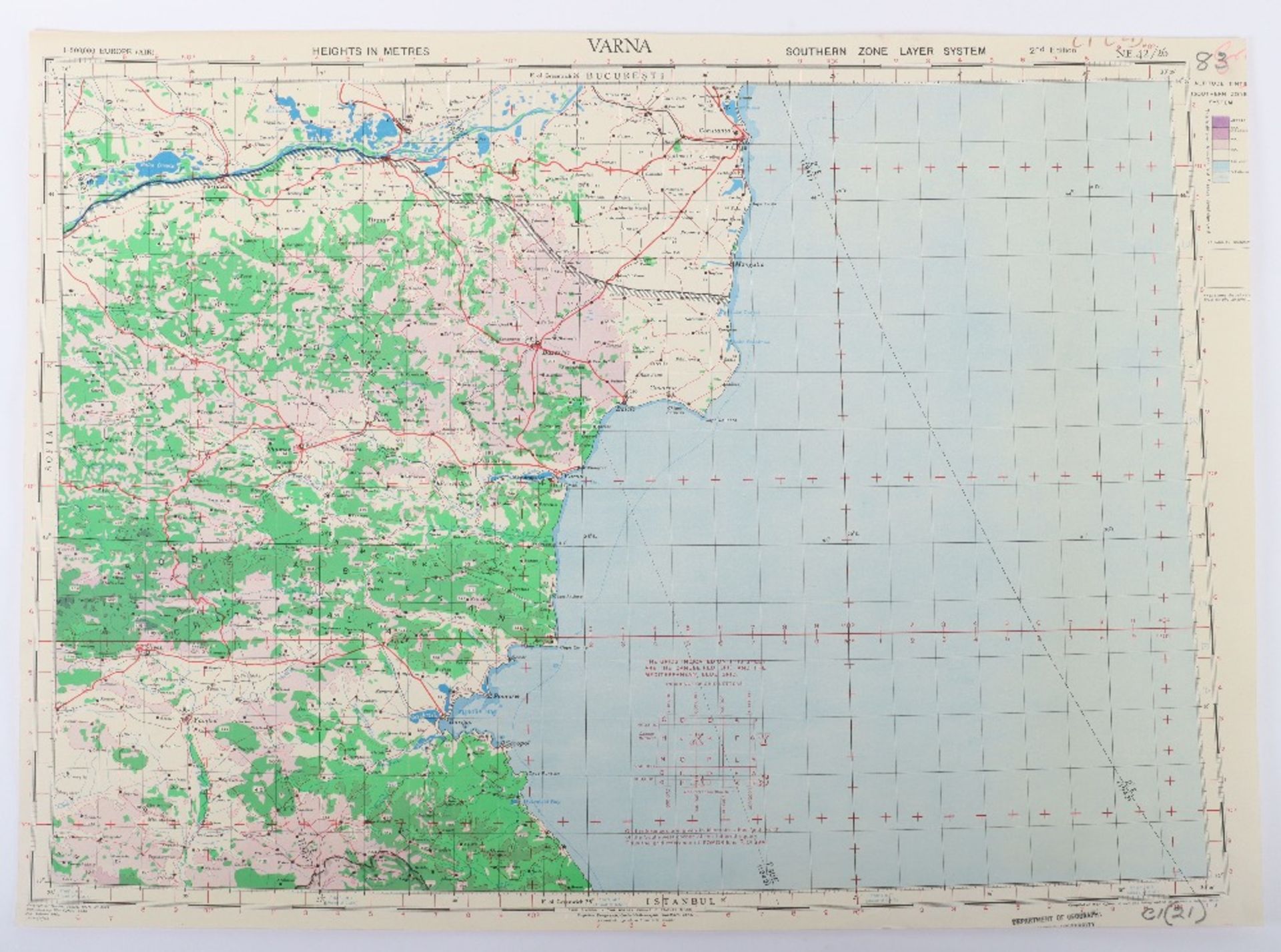 Maps, GSGS4072 Europe (Air) 1:500K. WWII Period - Bild 10 aus 11