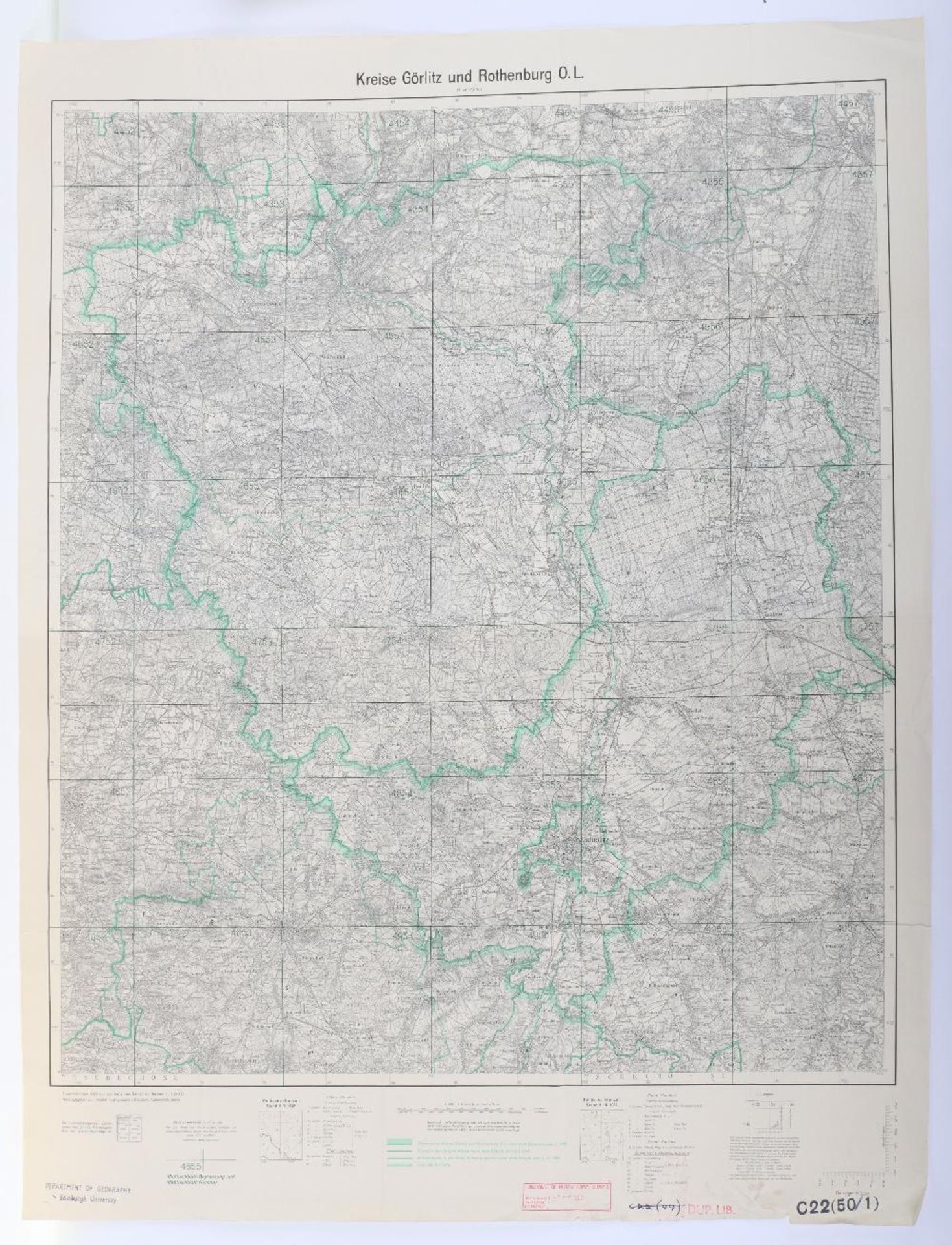 Maps, Zusamendruck aus der Karte des Deutschen Reich - Bild 23 aus 28