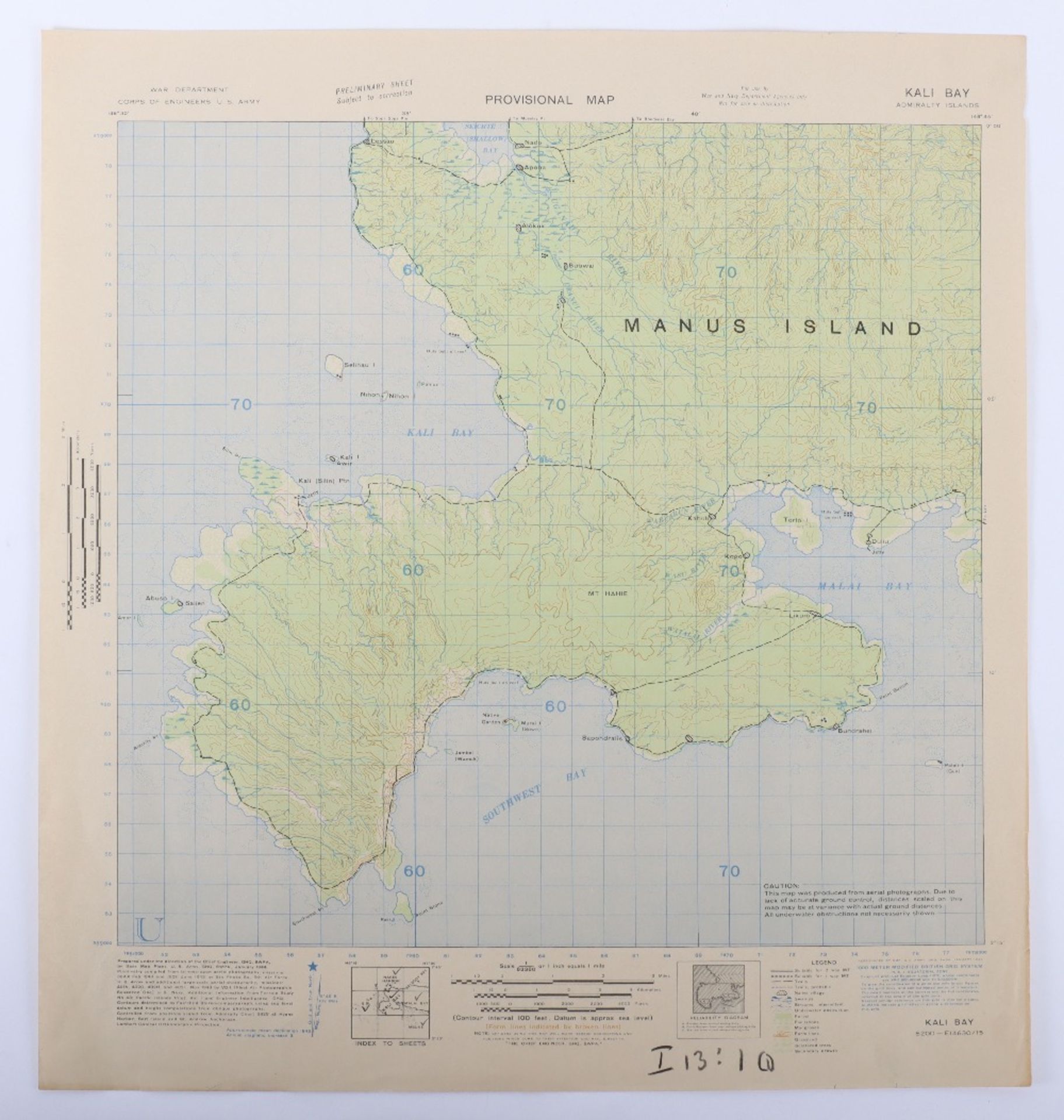 Series of Original Provisional Maps of the Admiralty Islands in the Bismarck Sea - Bild 7 aus 11