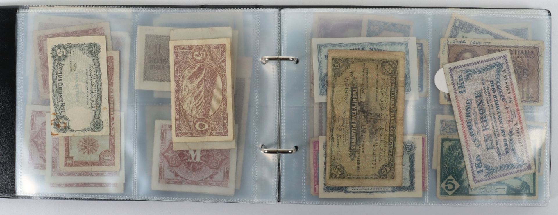 Fascinating Collection of Mainly Wartime Occupation Currency, - Bild 8 aus 32