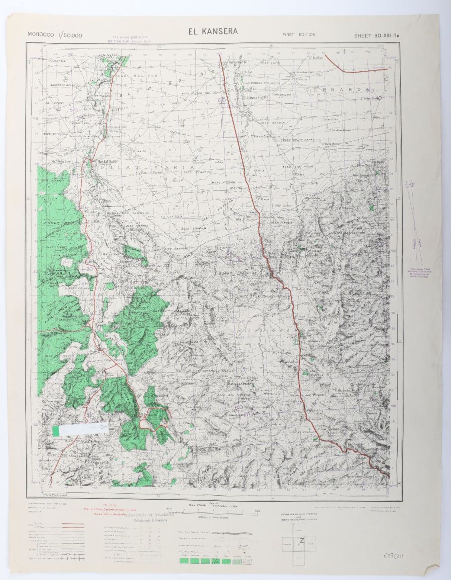 Maps, GSGS 4233 Morocco 1:50K WWII Period,