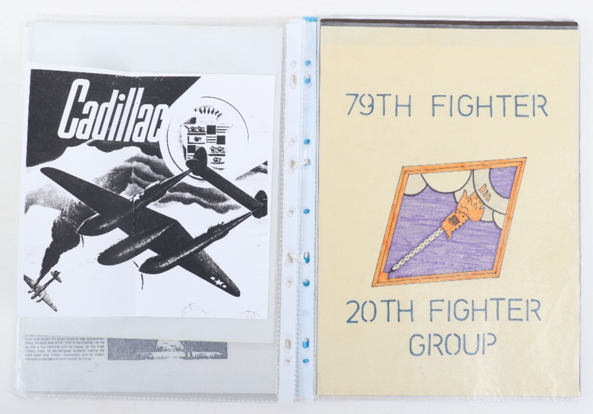 Grouping of Ephemera and Badges Relating to the USAF 20th Fighter Group - Bild 8 aus 11