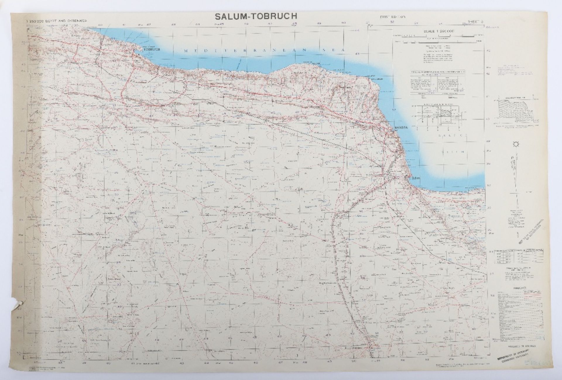 Maps GSGS4386 Egypt 1:250K WW2 Period