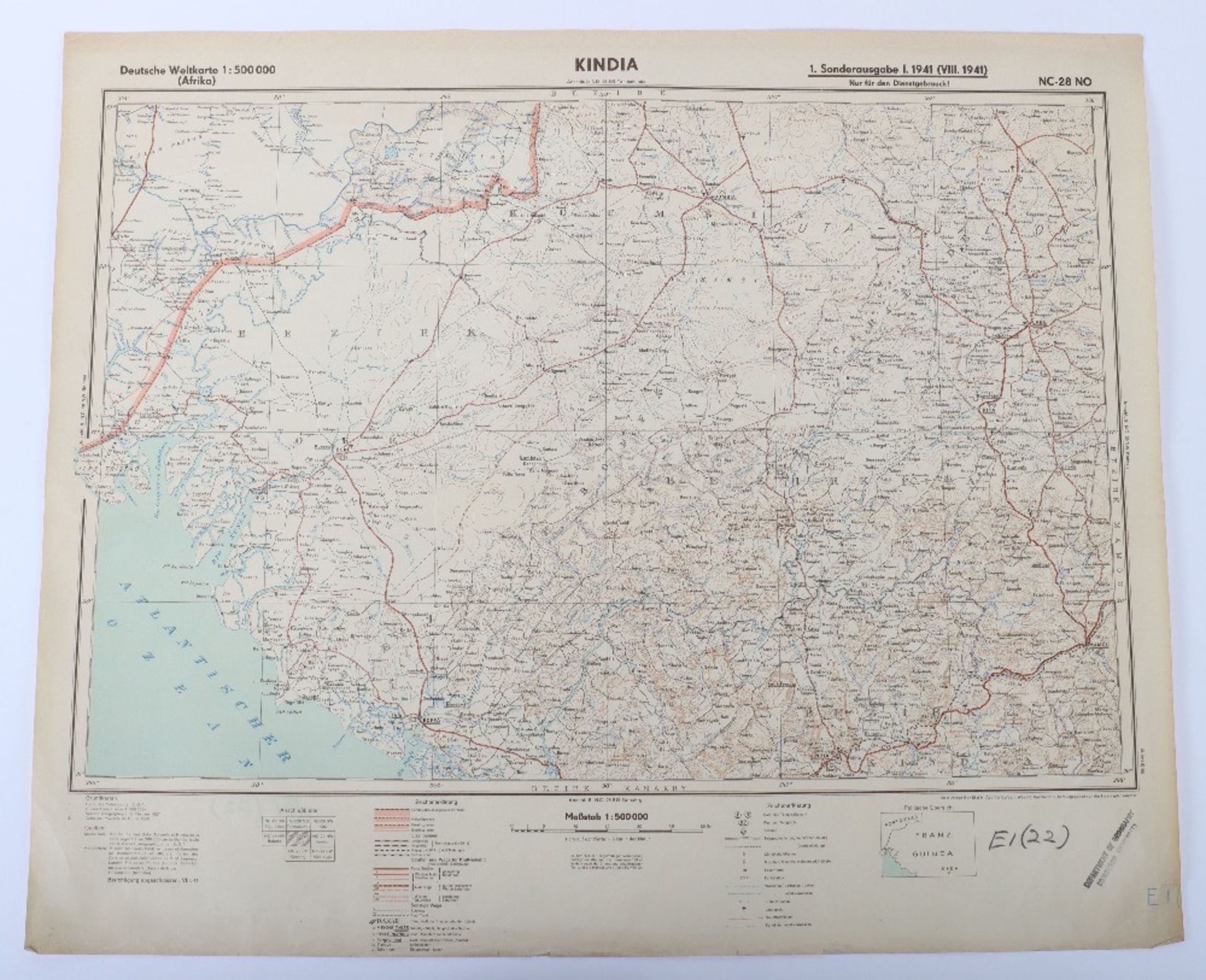 Collection of German Maps, Sonderausgabe VIII 1941 Etc - Image 4 of 9