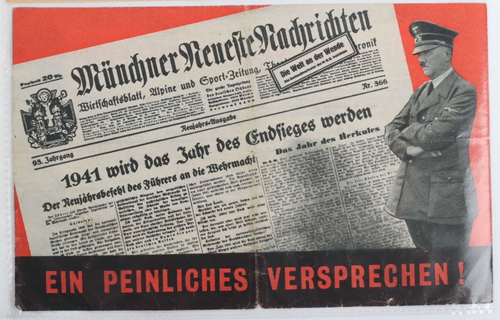 Another Collection of Rare and Interesting Mainly WWII Propaganda Leaflets - Bild 20 aus 30