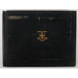 City of London Fighter Squadron, Black Cloth and Gilt Emblemed Official Record Book