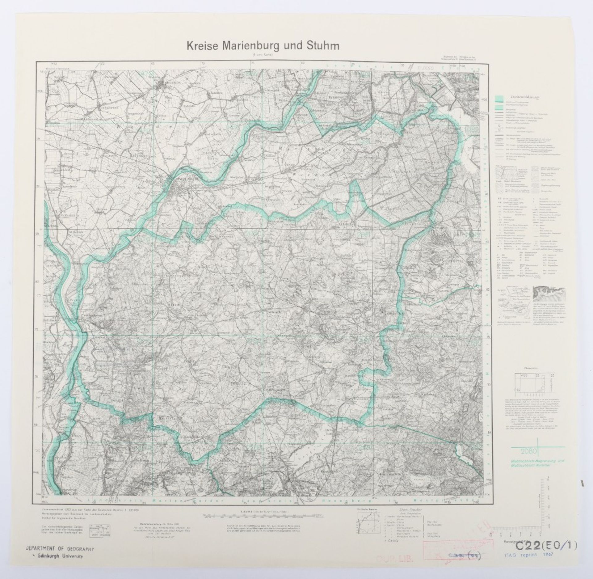Maps, Zusamendruck aus der Karte des Deutschen Reich - Bild 10 aus 28