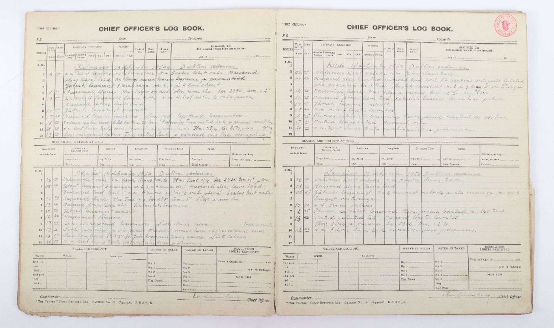 Quantity of Ships Logs Relating to the Steam Ship Trebol - Bild 5 aus 5