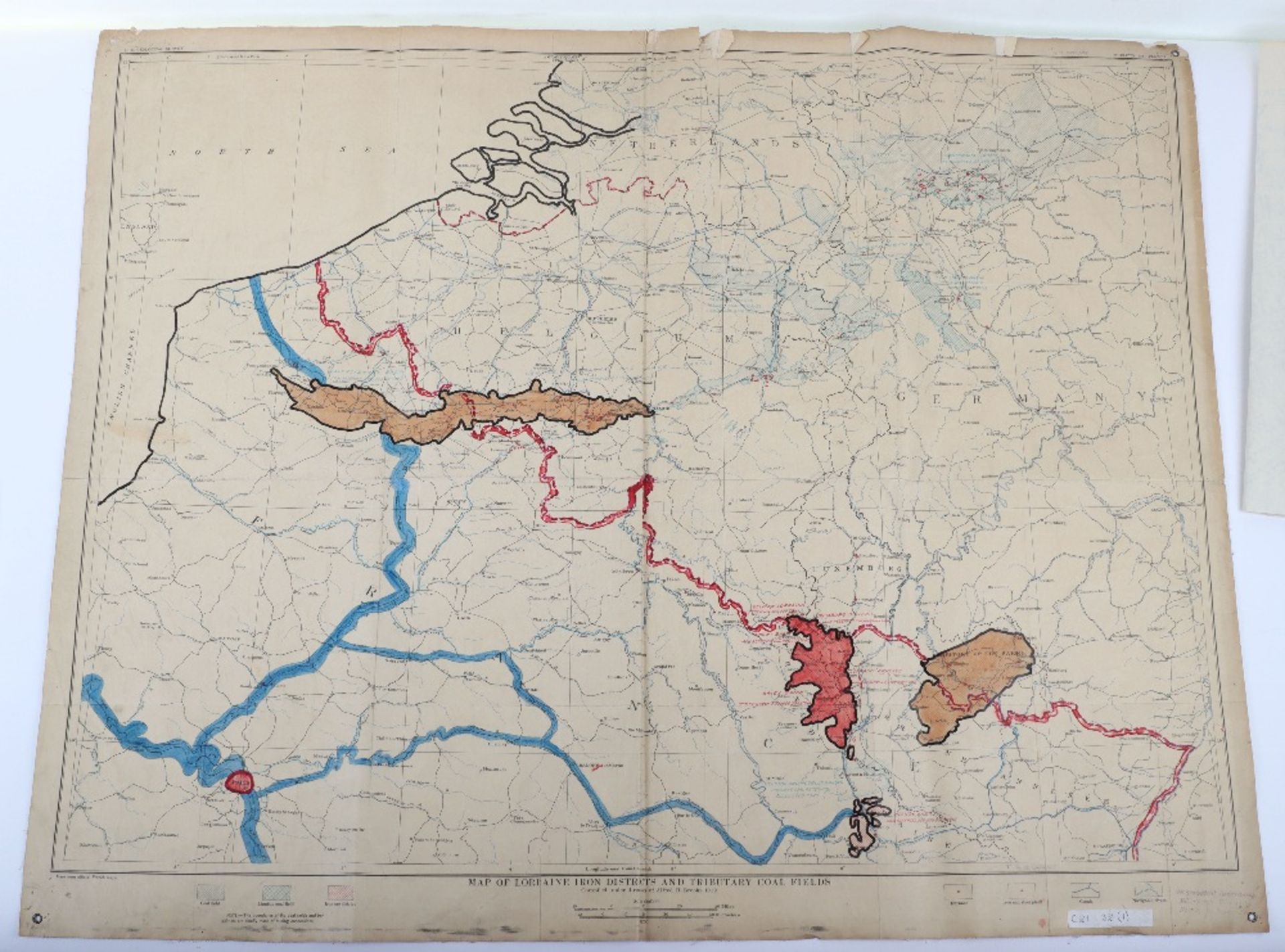 Maps, Interesting map of Charleville, City Plan, 1:5000. 1944 - Bild 3 aus 3