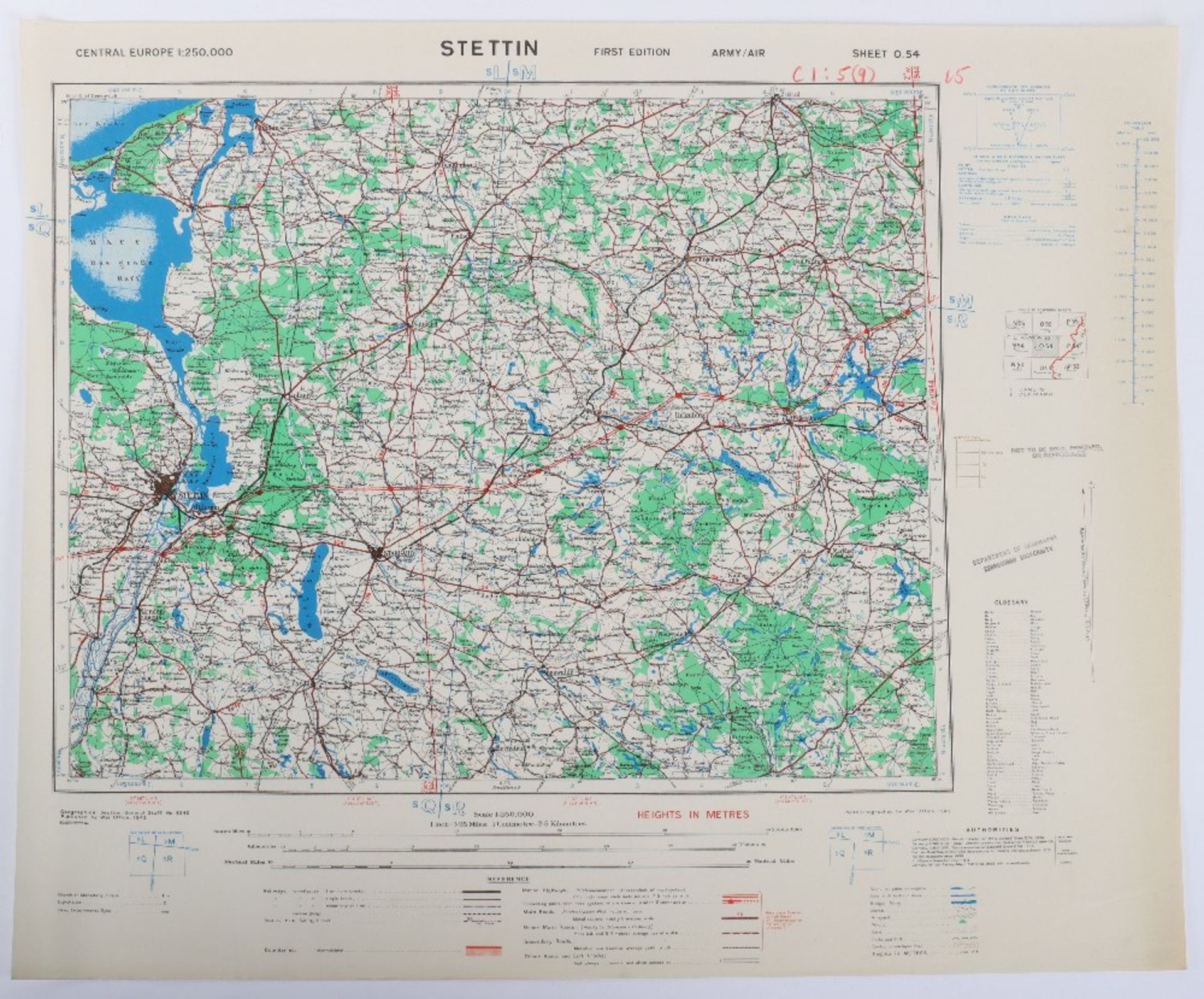 Maps, GSGS 4346 Central Europe & Belgium/France - Bild 3 aus 6