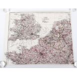 2x Royal Air Force Escape & Evasion Tissue Paper Escape Maps of North West Europe