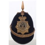 Other Ranks Blue Cloth Helmet Badged to the Royal Guernsey Light Infantry
