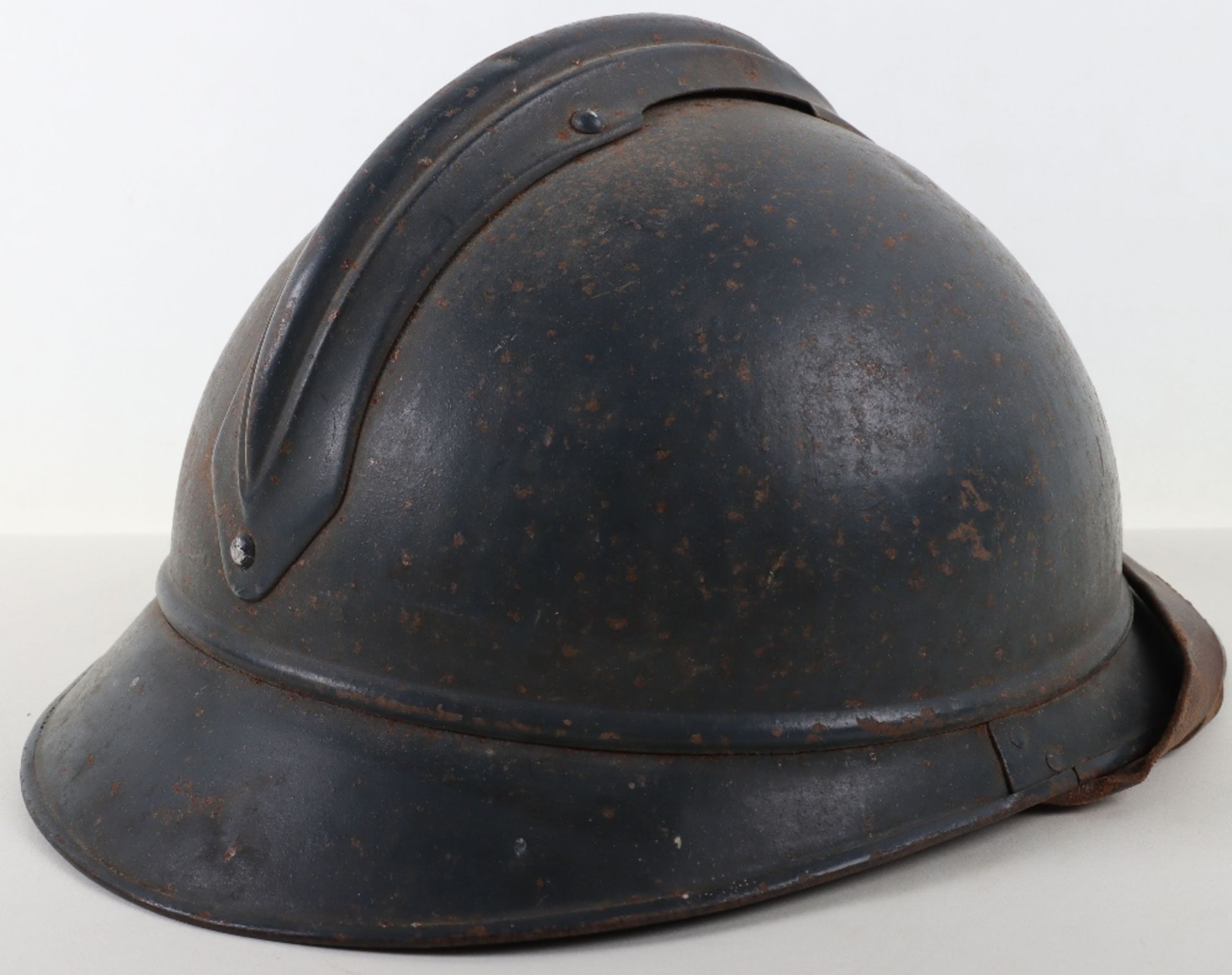 WW1 French Medical Service M-15 Adrian Steel Helmet - Bild 6 aus 8