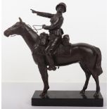 Bronze Figure of a German Cavalry Officer